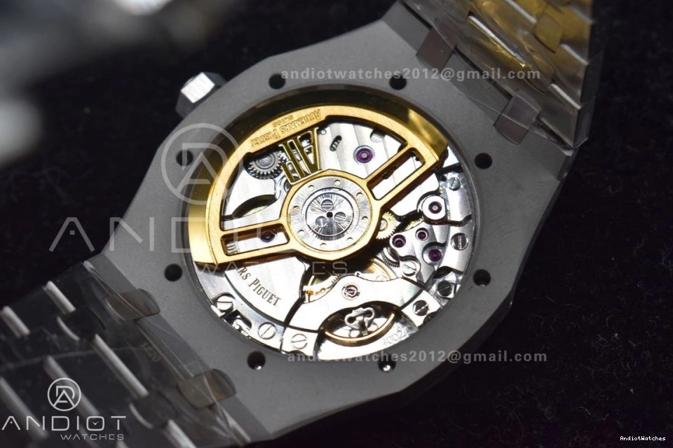 Dial Oak SS 41mm Royal Affordable Textured Clone Best Super on APSF A4302 449 Bracelet Edition SS White 15500 1:1 0504